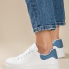 Basic tennis sneakers 431.OX2313-L ΑΣΠΡΟ/ΓΑΛΑΖΙΟ