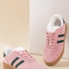 Street style δίσολα sneakers με ρίγες 425.C726-L ΡΟΖ