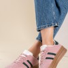 Street style δίσολα sneakers με ρίγες 425.C726-L ΡΟΖ