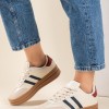 Street style δίσολα sneakers με ρίγες 425.C726-L ΜΠΕΖ