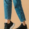 Chunky sneakers σε συνδυασμό χρωμάτων 330.LY585-L ΜΑΥΡΟ/ΑΣΠΡΟ