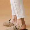 Fussbett suede δίπατα clogs 330.T1168-C ΠΟΥΡΟ