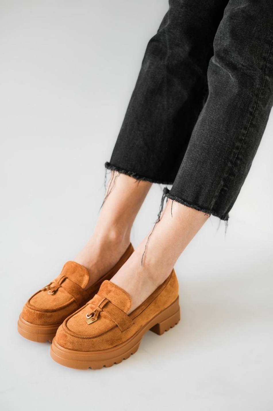 Suede loafers με chunky σόλα 396.D2730-L ΤΑΜΠΑ