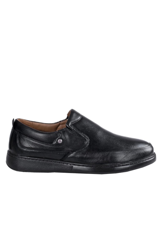 Casual ανδρικό slip-on (ΥΠΕΡΜΕΓΕΘΕΣ) 330.162-L ΜΑΥΡΟ