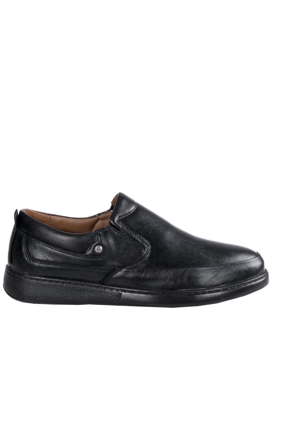 Casual ανδρικό slip-on (ΥΠΕΡΜΕΓΕΘΕΣ) 330.162-L ΜΑΥΡΟ