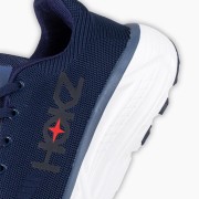 Ανδρικά υφασμάτινα running sneakers ΜΠΛΕ/ΑΣΠΡΟ