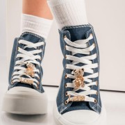 Δίσολα υφασμάτινα sneakers μποτάκια JEAN