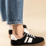 Δίσολα street style sneakers ΜΑΥΡΟ