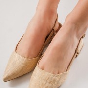 Slingback μυτερές μπαλαρίνες ΜΠΕΖ