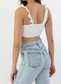 Crop Top με Βολάν 402.0759-TOP