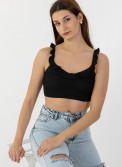 Crop Top με Βολάν 402.0759-TOP