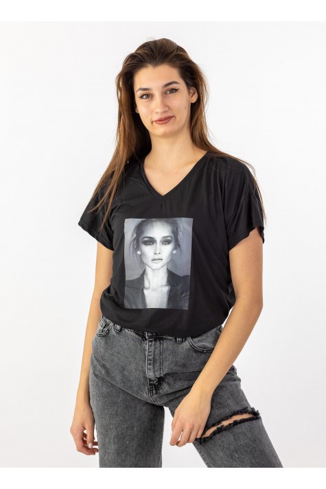 T-Shirt με Στάμπα 402.JLO-TSH