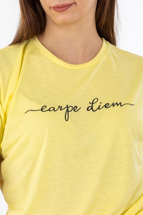 T-Shirt με Στάμπα 402.CARPE-TSH