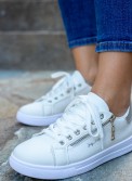 Tennis Sneakers με διακοσμητικό φερμουάρ στο πλάι 330.BY2021-L