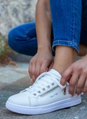 Tennis Sneakers με διακοσμητικό φερμουάρ στο πλάι 330.BY2021-L