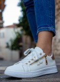 Tennis Sneakers με διακοσμητικό φερμουάρ στο πλάι 330.BY2021-L