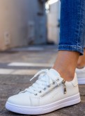 Tennis Sneakers με διακοσμητικό φερμουάρ στο πλάι 330.BY2021-L