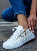 Tennis Sneakers με διακοσμητικό φερμουάρ στο πλάι 330.BY2021-L