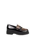 Chunky loafers λουστρίνι με animal print λεπτομέρειες 377.62-LU