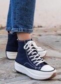 Δίπατα υφασμάτινα sneaker μποτάκι 330.LY549-F