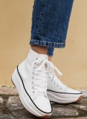 Δίπατα υφασμάτινα sneaker μποτάκι 330.LY549-F