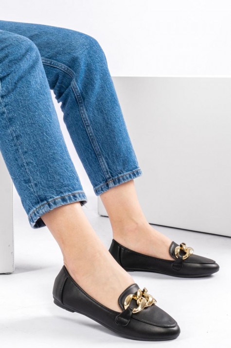 Flat loafers με διακοσμητική αλυσίδα στο μπροστινό μέρος 414.LT2161-L