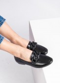 Flat loafers με matte διακοσμητική αλυσίδα 414.LL1103-L