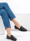 Flat loafers με φάσα 414.H2128-L