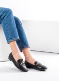 Flat loafers με διακοσμητική αλυσίδα με στρας 414.H2126-L