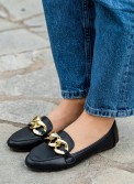 Flat loafers με διακοσμητική αλυσίδα στο μπροστινό μέρος 414.LT2161-L