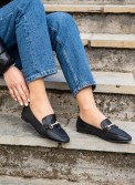 Flat loafers με διακοσμητική αλυσίδα με στρας 414.H2126-L