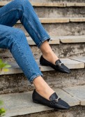 Flat loafers με διακοσμητική αλυσίδα με στρας 414.H2126-L