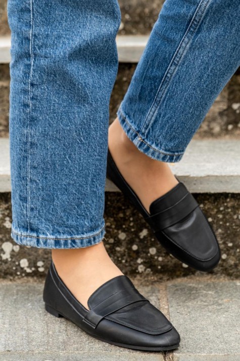 Flat loafers με φάσα 414.H2128-L