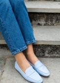 Flat loafers με φάσα 414.H2128-L