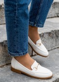 Flat loafers με χρυσή δοακοσμητική αλυσίδα 414.LL1044-L