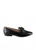 Flat loafers με matte διακοσμητική αλυσίδα 414.LL1103-L