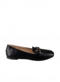 Flat loafers με καπιτονέ μοτίβο στο μπροστινό μέρος και διακοσμητική αγκράφα 414.LL1104-L