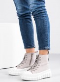 Υφασμάτινο μποτάκι sneaker με αλυσίδα 330.JR2126-L