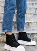 Υφασμάτινο μποτάκι sneaker με αλυσίδα 330.JR2126-L