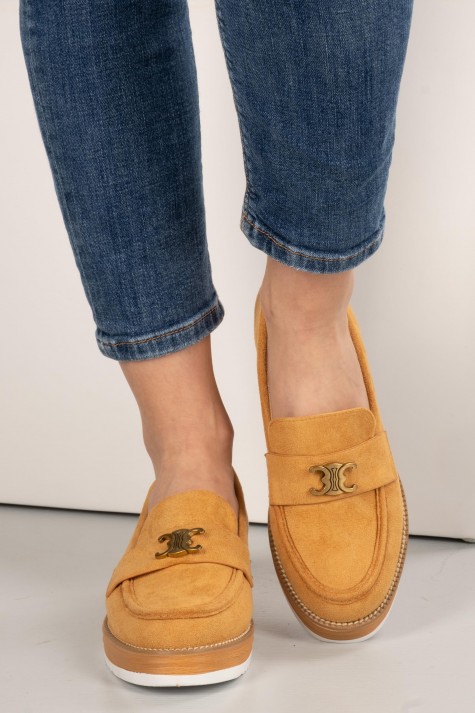 Loafers suede με μεταλλική αγκράφα 330.LL1339-C