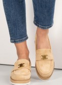 Loafers suede με μεταλλική αγκράφα 330.LL1339-C