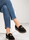 Loafers suede με μεταλλική αγκράφα 330.LL1339-C