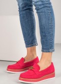 Loafers suede με μεταλλική αγκράφα 330.LL1339-C