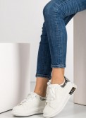 Tennis sneakers με εξωτερικές ραφές 306.TF188-NU