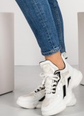 Chunky sneakers με γυαλιστερές λεπτομέρειες 306.TF180-L