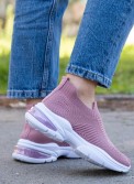 Υφασμάτινα running sneaker τύπου κάλτσα 306.TF172-F