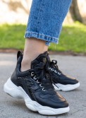 Chunky sneakers με γυαλιστερές λεπτομέρειες 306.TF180-L