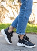 Chunky sneakers με γυαλιστερές λεπτομέρειες 306.TF180-L