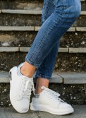 Tennis sneakers με εξωτερικές ραφές 306.TF188-NU