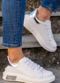 Tennis sneakers με κρακελέ μοτίβο 306.TF187-L